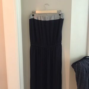 J CREW navy maxi dress